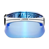 DIOR Diorclub1 Blue Mirrored Visor at Gravity NYC